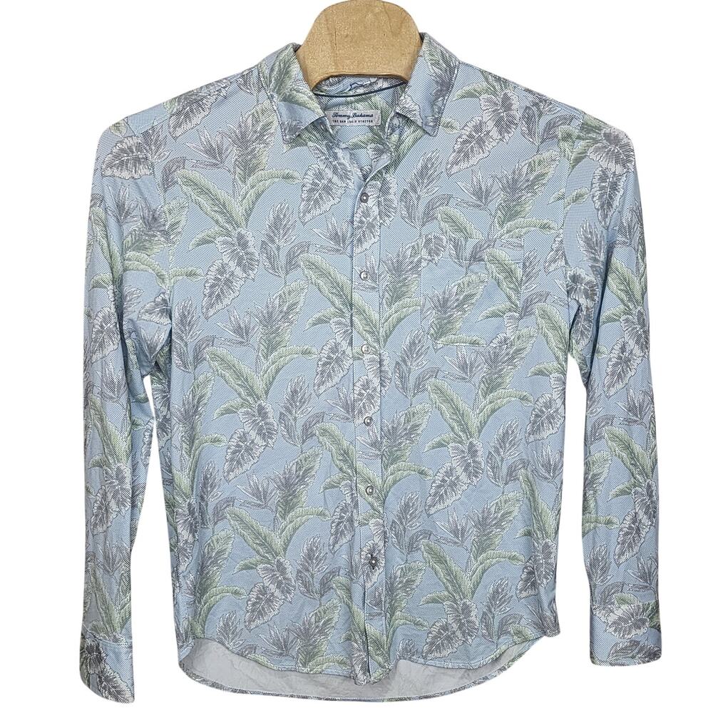 Men's Tommy Bahama Island Zone San Lucio Stretch Button Down LS Shirt Large L